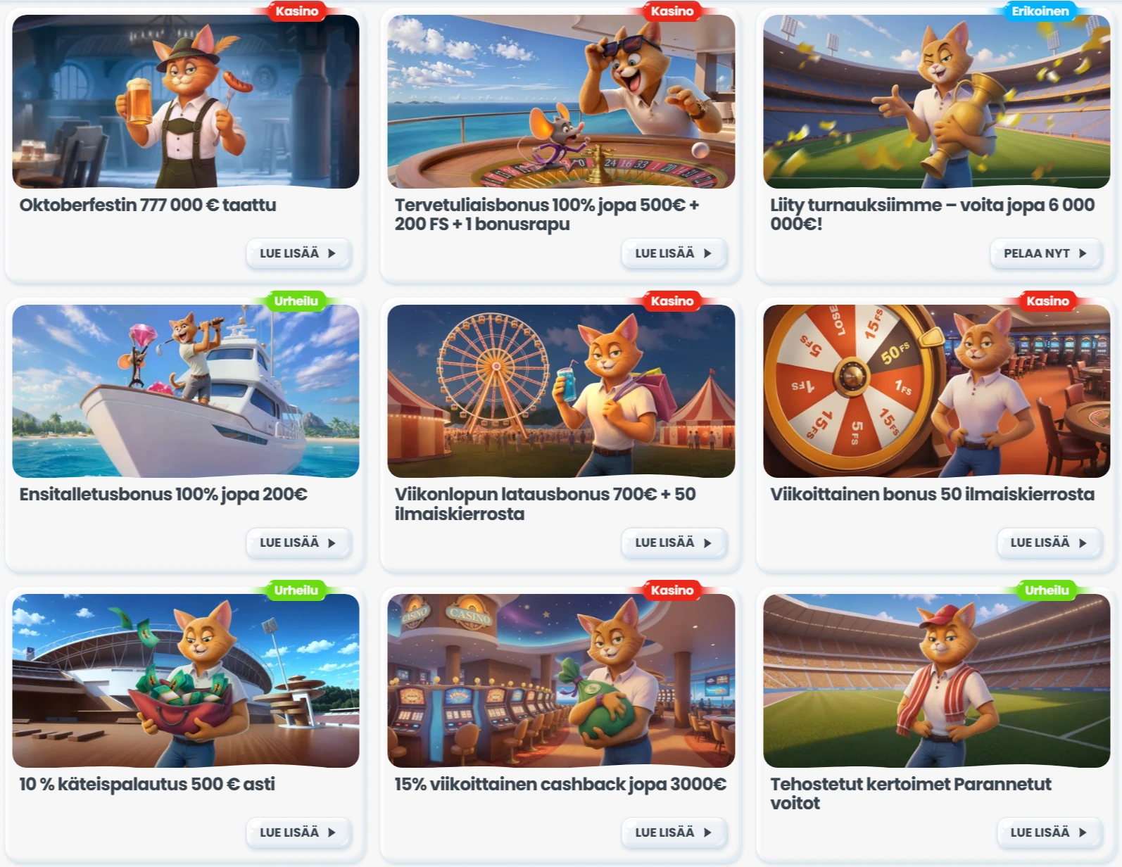 Cazimbo Bonukset ja kampanjat